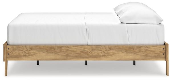 Bermacy - Light Brown - Full Platform Bed