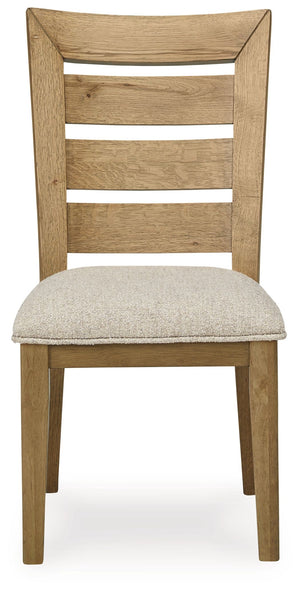 Galliden - Light Brown - Dining Upholstered Side Chair (Set of 2)
