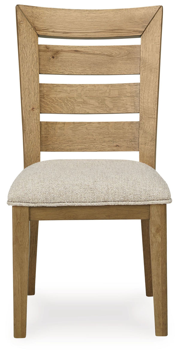 Galliden - Light Brown - Dining Upholstered Side Chair (Set of 2)