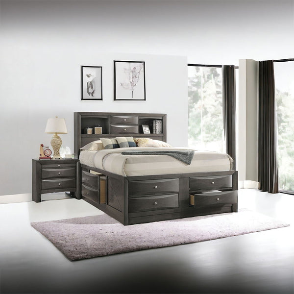 Ireland - Full Bed - Gray Oak