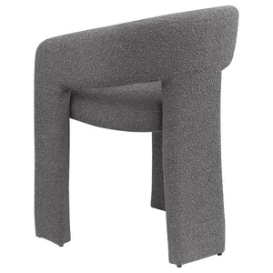 Eudora - Boucle Upholstered Dining Arm Chair (Set of 2) - Gray
