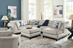 Fresh, on-trend style meets functionality in this this seating package. Details like tufted cushions and a wrap-around accent base reflect your urban contemporary tastes while staying versatile as your style changes. And with its soft upholstery, your com