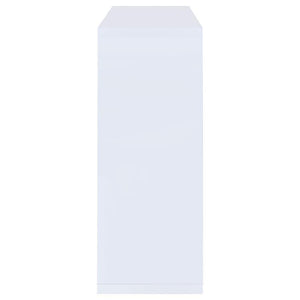 Prescott - Rectangular Home Bar Table - White High Gloss