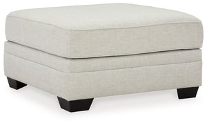 This oversized accent ottoman transforms your space with a charming approach to comfort. Its dove gray upholstery acts as a clean foundation for your modern farmhouse aesthetic, while the plush top keeps carefree comfort a top priority.<br><br><b>Addition