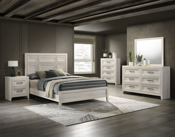 Lorraine - Twin Bed - Antique White