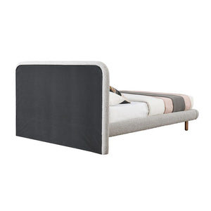 Cleo - Queen Bed - Gray Boucle