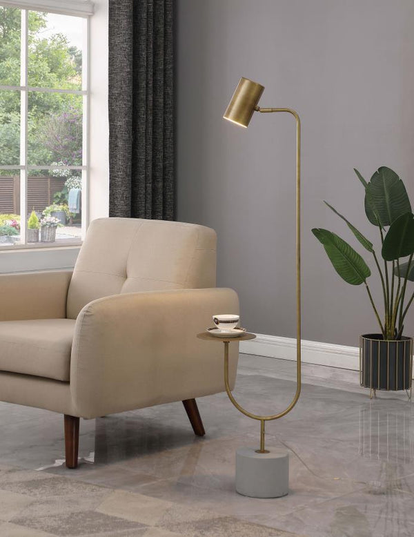 modern floor lamp. Designed in a cantilever-inspired style