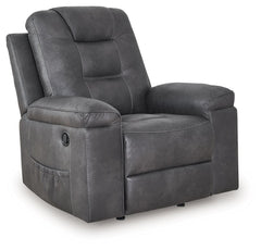 Sink into comfort with this recliner. Wrapped in a warm and inviting faux leather, itâ€™s an ideal companion for curling up with a book or catching up on the latest streaming show. And you can melt away the dayâ€™s stress at the touch of a buttonâ€”its ea