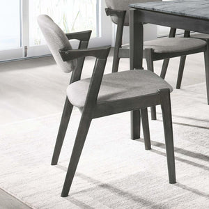  designed to bring clean lines and dramatic angles into your home. Upholstered in a richly toned fabric