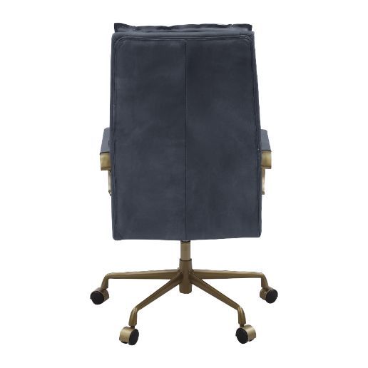 KD Adjustable Seat Height Upholstered Seat and Back Cushion Swivel Chair(360 Degree) Seat Cushion Thickness: 4-"<br/><br/><b>Product Features</b><ul><li>Case: 1Pc/1Ctn</li><li>Finish: Gray Leather</li><li>Style: Industrial</li><li>Materials: Composite Woo