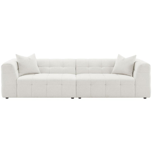  a detailed grid tufted design