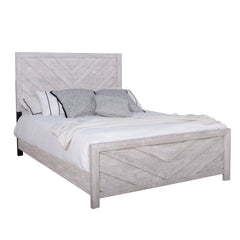 Meet the Biscayne Bed, meticulously crafted with durable manufactured wood and adorned with an Eco-Friendly decorative laminate for enduring strength and stability. Its Driftwood finish exudes a light, airy ambiance, perfect for unwinding after a hectic d