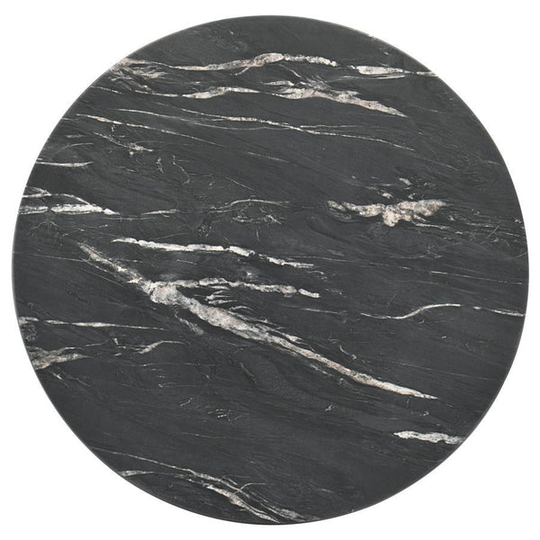 Skylark - Round Marble - Like Smart Top Coffee Table - Black
