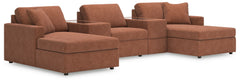 Looking cool and contemporary is great. But when it comes down to it, youâ€™re all about low-maintenance lounging. With the performance fabric on this pit sectional, cleaning spills is a breeze. Its customizable modular design caters to your ever-changing
