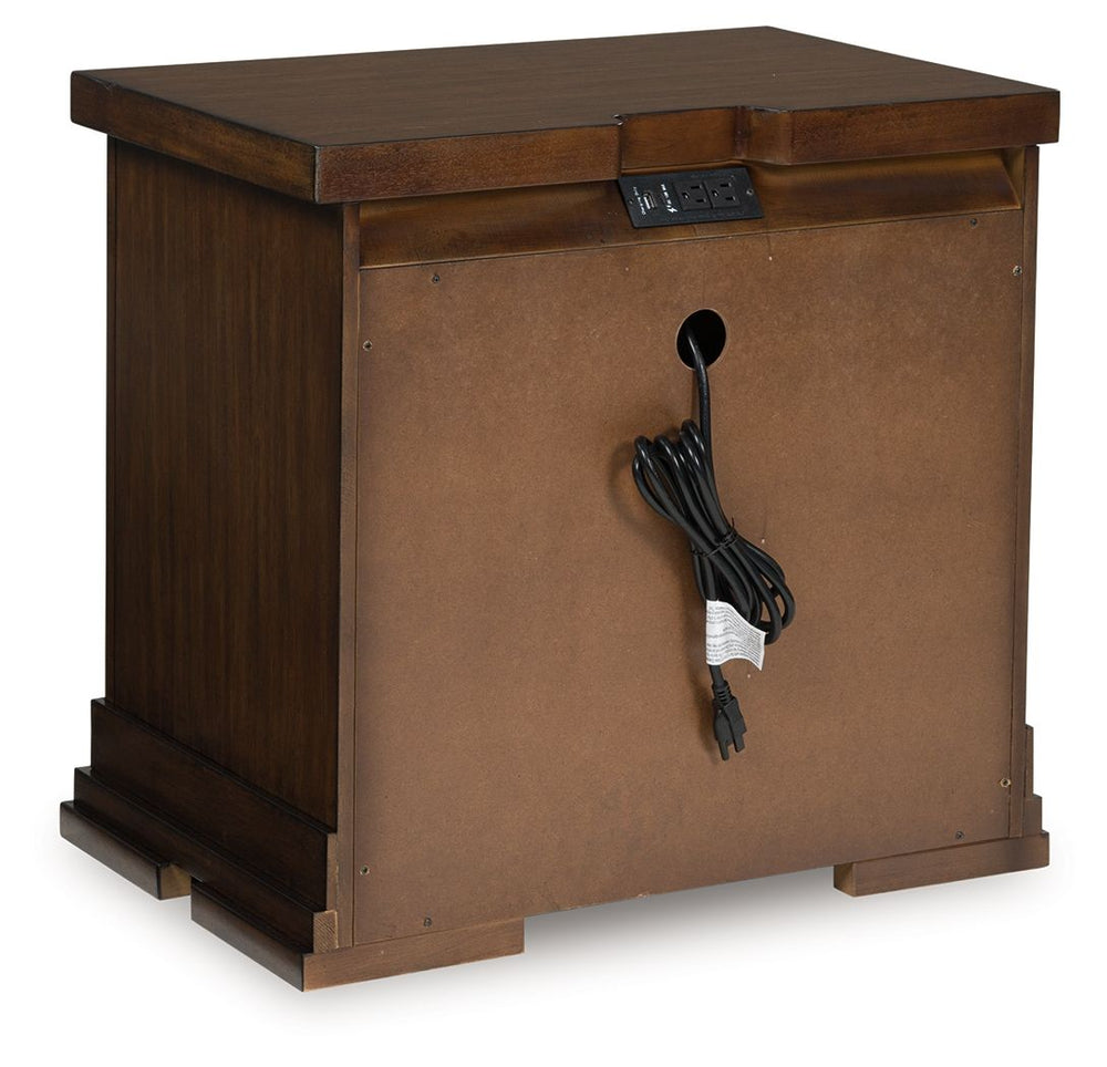 Style, simplicity and charm are hallmarks of this nightstand. Created with casual spaces in mind, it has the versatility to suit styles from craftsman to modern farmhouse. The rich brown finish aligns with your refined-meets-relaxed approach to everyday s