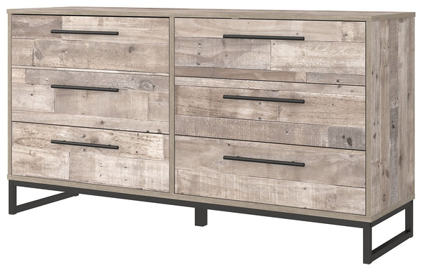 Neilsville - Whitewash - Six Drawer Dresser