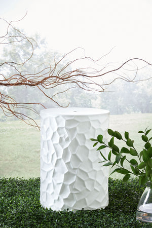  this contemporary accent stool is an homage to the power of art. Ideal for any outdoor or indoor living space