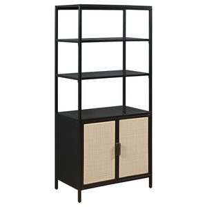 Elevate your storage solutions with this stylish two-door tall accent cabinet, expertly crafted from durable metal for long-lasting support. The sleek powder-coated finish adds a modern touch while providing excellent resistance to scratches and wear. The