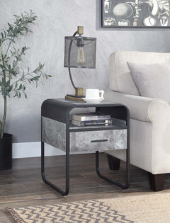 Raziela - End Table - Black - 18-"