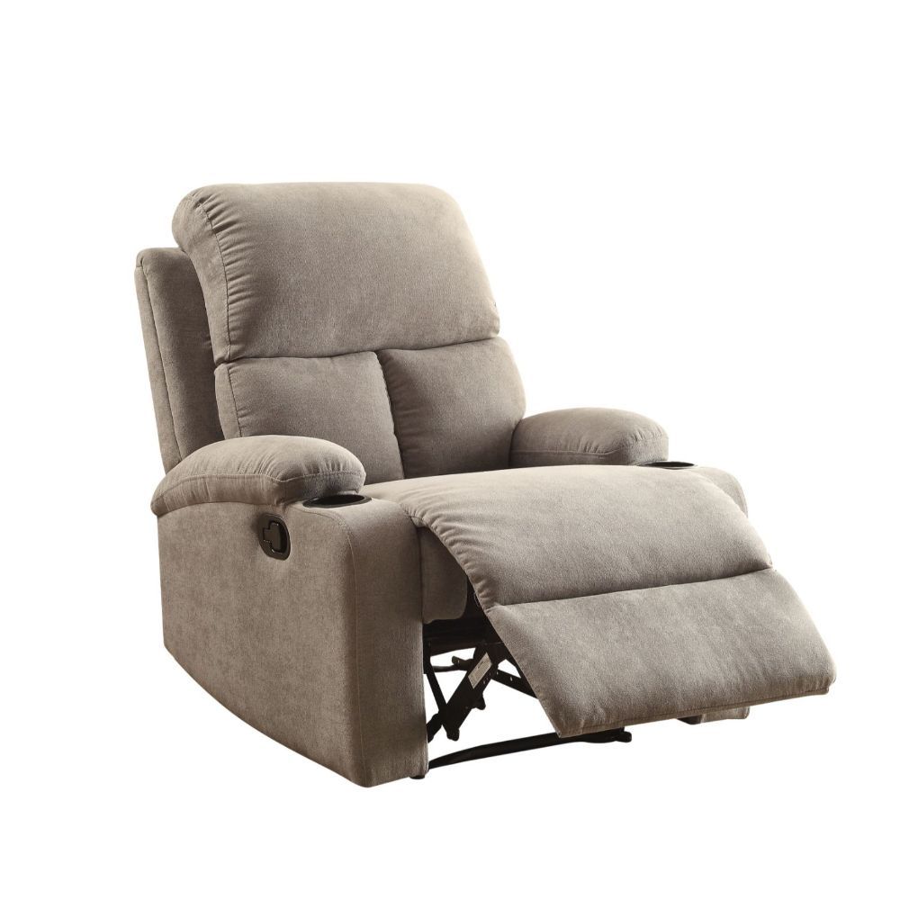 The Rosia recliner offers comfort, style and value for any home. Reflects sleek styling, cozy seating and smooth upholstery provides relaxation from seat to toe with an easy to reach external handle for operating the reclining mechanism. Update your livin