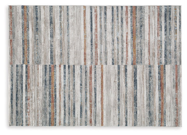This rug enhances your home with a clean, modern touch. Featuring a stripe design, it provides plush comfort and neutral tones that fit most decors. The rug-'s richly understated palette keeps the look chic and upscale.<br/><br/><b>Product Features</b><ul