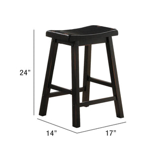Gaucho - 5 Piece Pk Counter Height Set - Black - 36"