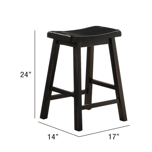 Gaucho - 5 Piece Pk Counter Height Set - Black - 36"