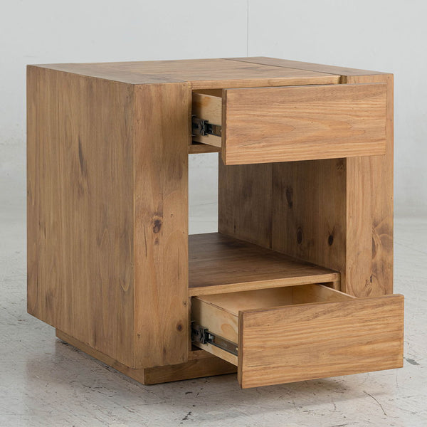 Harlan - End Table - Brown Finish