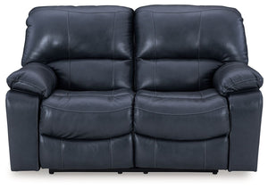 Focus on function. This practical power reclining loveseat balances contemporary character and irresistible comfort. Its affordable, expertly matched leather and faux leather upholstery keeps your style up to speed without breaking the bank. Reclining wit