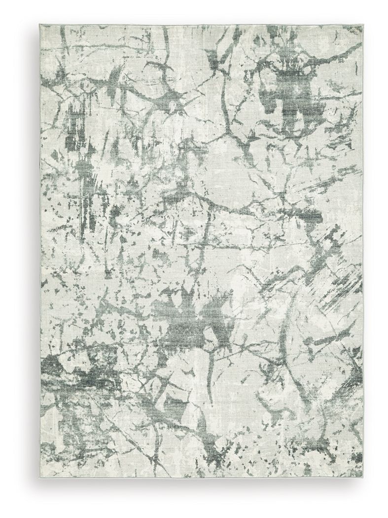 Make a statement that effortlessly complements your modern sensibilities. This rug adds an intentionally curated feel underfoot, with versatile shades of gray forming an intriguing abstract design. Crafted with comfort and convenience in mind, this soft f