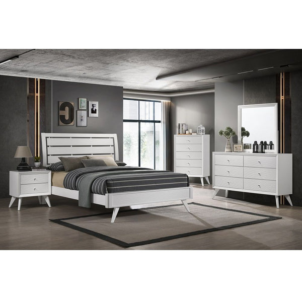 Cerys - Queen Bed - White