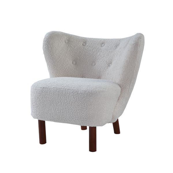Seat Construction: Full FoamWooden LegWingback Design<br/><br/><b>Product Features</b><ul><li>Seat Construction: Full Foamâ€§Wooden Legâ€§KD Legâ€§Wingback Designâ€§Tight Seat & Back Cushionâ€§Wooden Inner Frame</li><li>Case: 1Pc/1Ctn</li><li>Finish: Whit