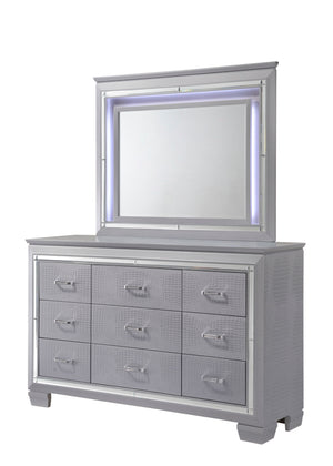 Lillian - Queen 5 Piece Bedroom Set - Gray