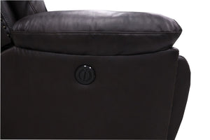 Nikko - Console Loveseat With Power Footrest - Brown