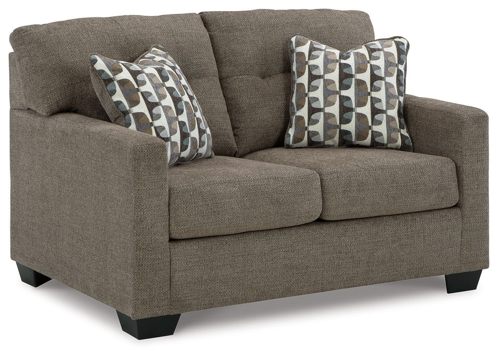 Reliable comfort, reimagined. Suitable for a variety of spaces, this loveseat invites you to say hello to approachable, everyday style. It expertly balances classic details, like a tufted back, with a contemporary structure. Satisfyingly soft, multi-hued 