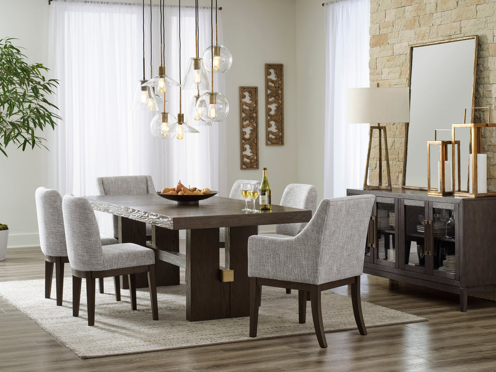 Burkhaus 7pc Dining Room with 18" leaf