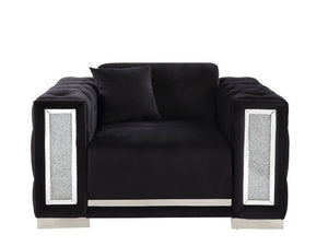 Trislar - Chair - Black Velvet - 33"