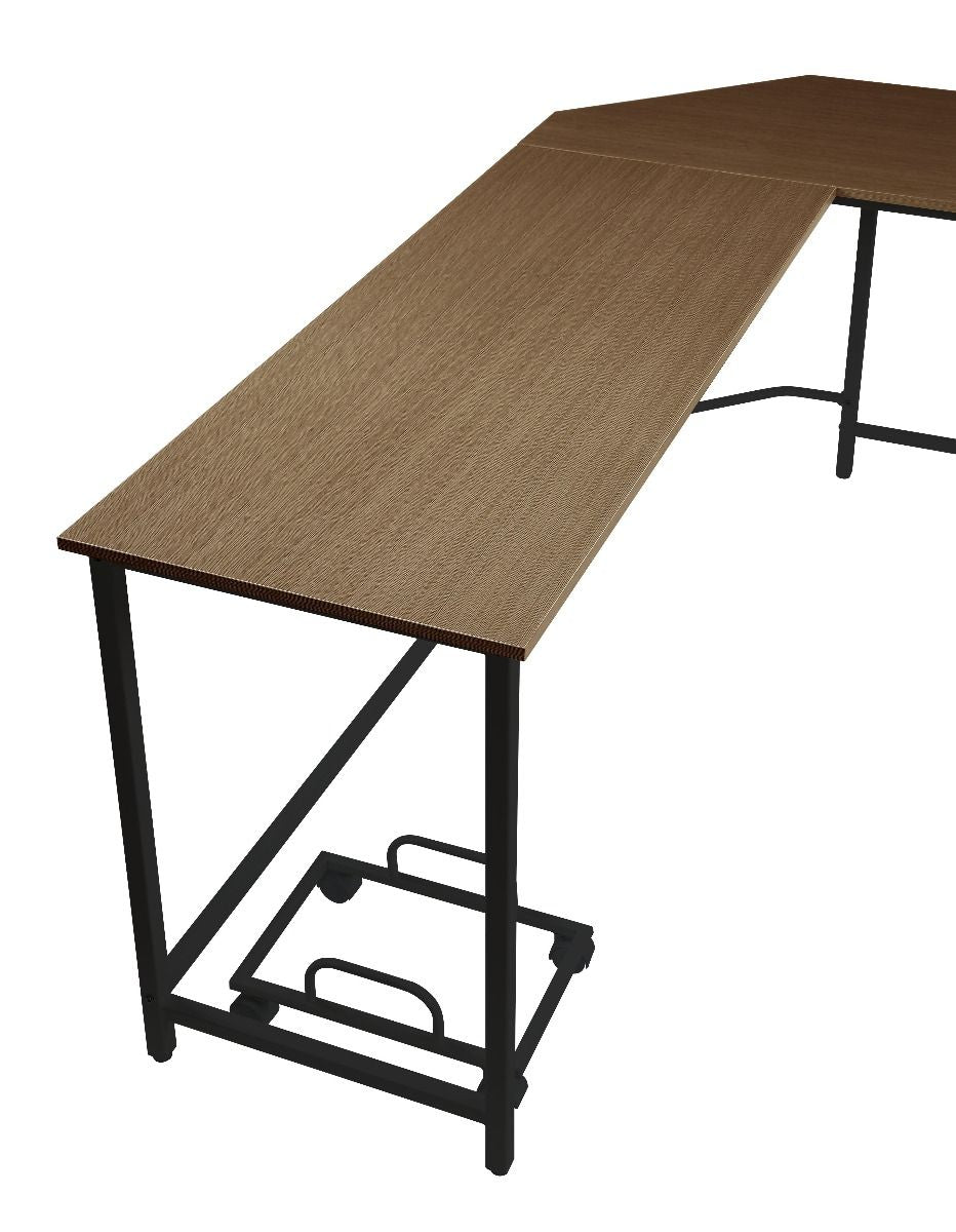 Corner Computer Desk Orientation: -"L-" Shape Bevel Edge Angel DesignSpace SavingRectangular Table TopComputer Holder Included<br/><br/><b>Product Features</b><ul><li>Corner Computer Desk</li><li>Orientation: -"L-" Shape</li><li>Bevel Edge Angel Design</l