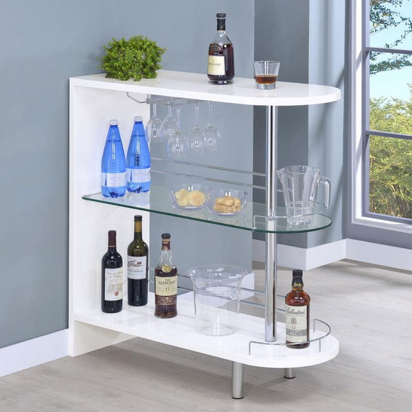  contemporary bar unit. With a sleek design and a smooth