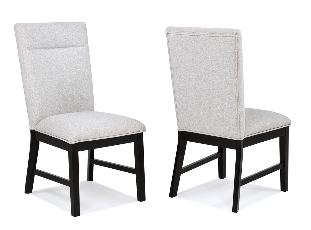 Elevate your dining experience with this contemporary ensemble that perfectly balances style and functionality. Featuring a bold, concrete-inspired tabletop and sleek black supports, this centerpiece is both striking and durable, ideal for modern living. 
