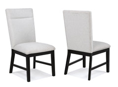 Elevate your dining experience with this contemporary ensemble that perfectly balances style and functionality. Featuring a bold, concrete-inspired tabletop and sleek black supports, this centerpiece is both striking and durable, ideal for modern living. 