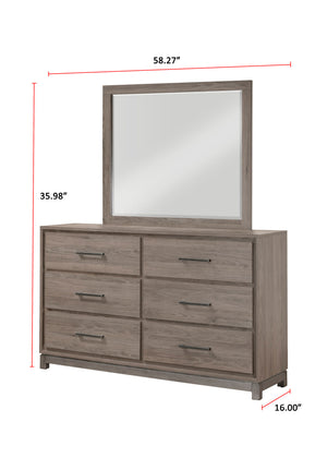 River - Queen 4 Piece Bedroom Set - Light Brown