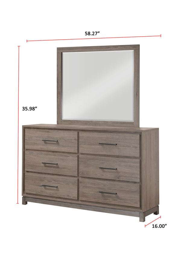 River - Queen 4 Piece Bedroom Set - Light Brown