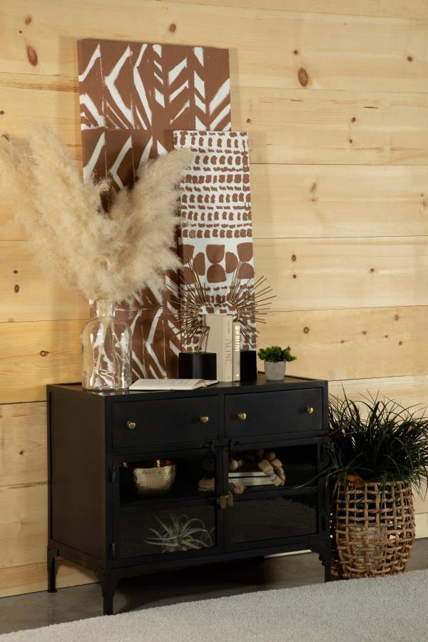  the cabinet offers a subtle contrast while exhibiting style and grace. With its tall des