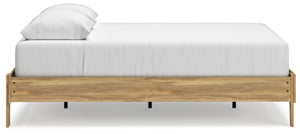 Bermacy - Light Brown - Queen Platform Bed