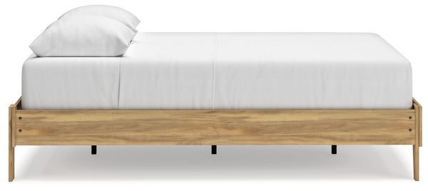 Bermacy - Light Brown - Queen Platform Bed