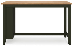 Gesthaven - Natural / Green - Rectangular Dining Room Counter Table