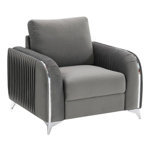 Wenona - Chair - Gray Velvet