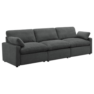 Indulge in luxurious comfort with this versatile sofa, designed to transform your living space with its blend of style and functionality. Featuring two power reclining seats, this sofa allows you to customize your relaxation experience with ease. The slee