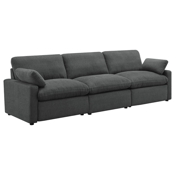 Indulge in luxurious comfort with this versatile sofa, designed to transform your living space with its blend of style and functionality. Featuring two power reclining seats, this sofa allows you to customize your relaxation experience with ease. The slee